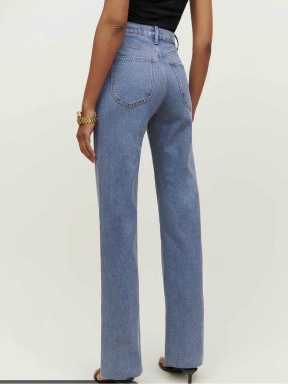 Reformation Brynn High Rise Wide Leg Trouser Jeans Women 30 Oneida‎ Blue Wash - Picture 2 of 12
